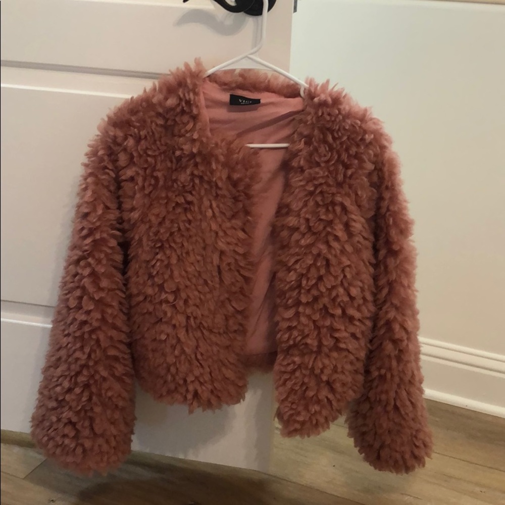 Faux fur jacket